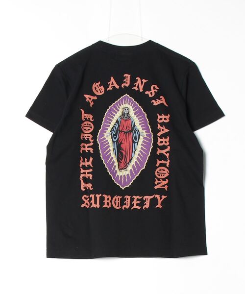 「Subciety」 半袖Tシャツ - ブラック系その他 メンズ_画像2