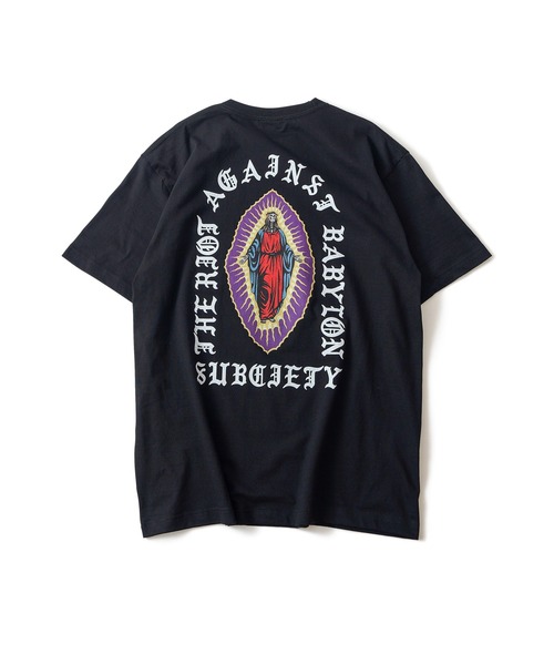 「Subciety」 半袖Tシャツ - ブラック系その他 メンズ_画像4