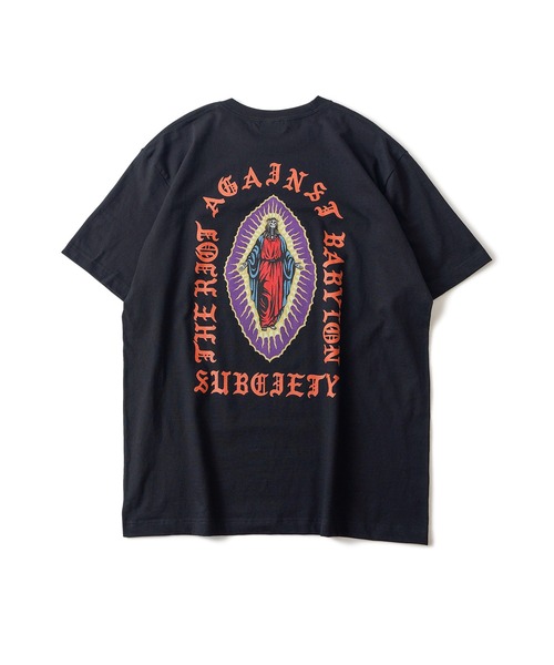 「Subciety」 半袖Tシャツ - ブラック系その他 メンズ_画像6