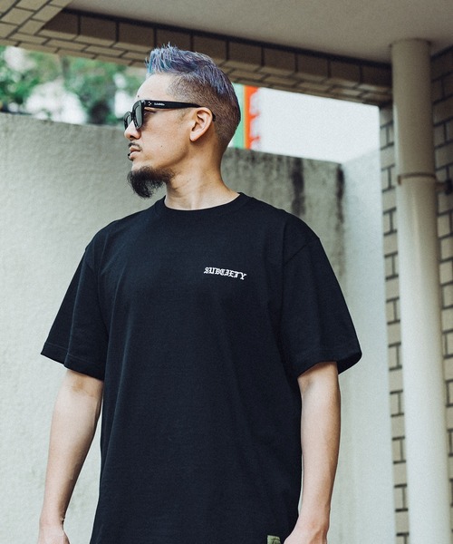 「Subciety」 半袖Tシャツ - ブラック系その他 メンズ_画像9