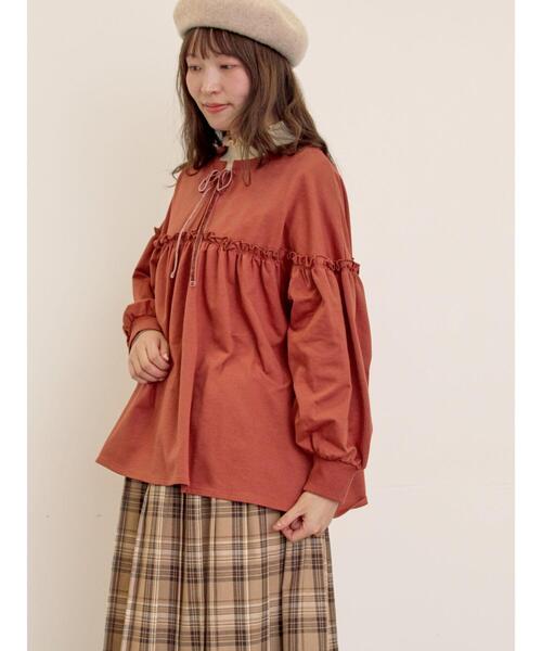 専用！新品 DOUBLE STANDARD ギャザープルオーバー 24AW DSC / 24/-フライスプルオーバー TOPS Night STORE | ダブル