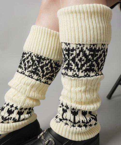 SPINNS（スピンズ） レッグウォーマー ノルディック柄レッグカバー