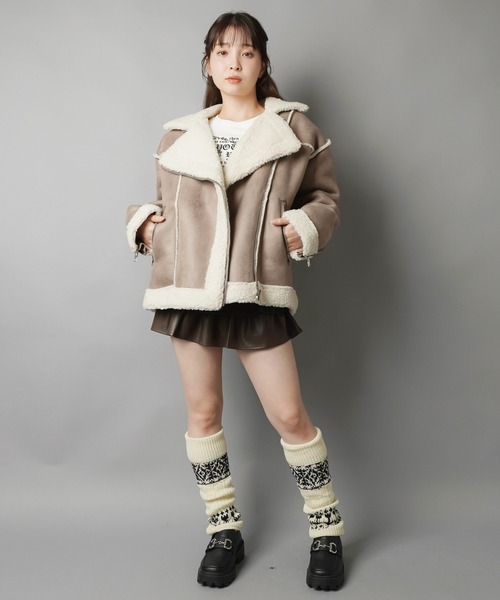 SPINNS（スピンズ） レッグウォーマー ノルディック柄レッグカバー