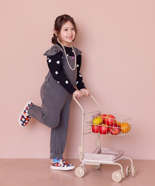 MARKEY'S（マーキーズ） パンツ リブフリルサロペット キッズ 子供服