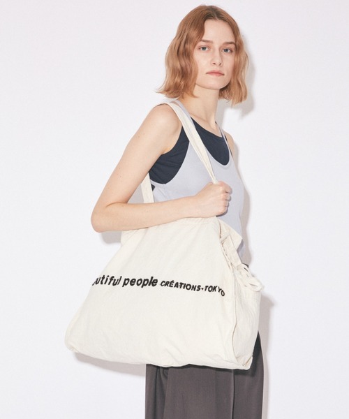 ショルダーバッグ beautiful people brushed logo lesure bag brushed logo bag – beautiful people online store