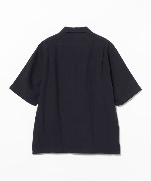 BEAMS F（ビームスF） シャツ 半袖 リネン オープンカラーシャツ