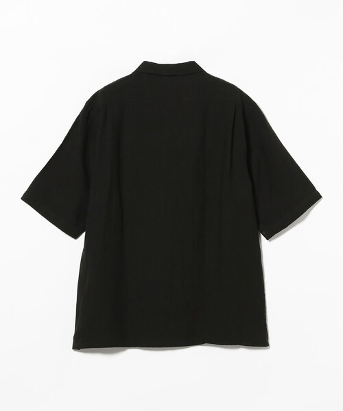 BEAMS F（ビームスF） シャツ 半袖 リネン オープンカラーシャツ