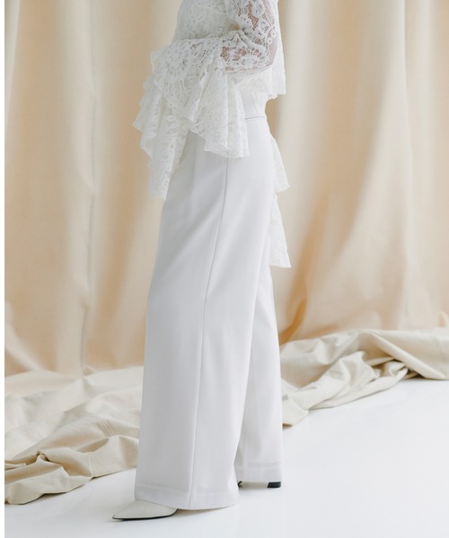 anuans（アニュアンス） スラックス パンツ ミッドウェイトツータック