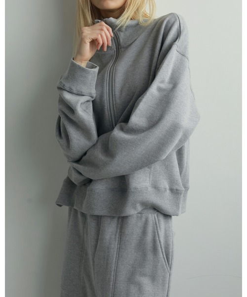 anuke（アンヌーク） tシャツ Half Zip Tops レディース : ZOZOTOWN