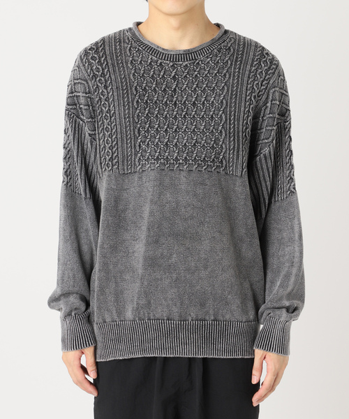 「JOURNAL STANDARD J.S HOMESTEAD」 長袖ニット MEDIUM ブラウン メンズ_画像4