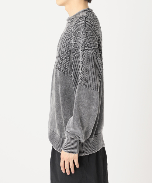 「JOURNAL STANDARD J.S HOMESTEAD」 長袖ニット MEDIUM ブラウン メンズ_画像5