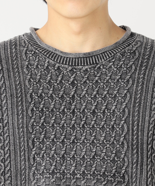 「JOURNAL STANDARD J.S HOMESTEAD」 長袖ニット MEDIUM ブラウン メンズ_画像8