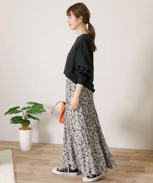 「URBAN RESEARCH Sonny Label」 フレアスカート FREE ブラック レディース_画像2