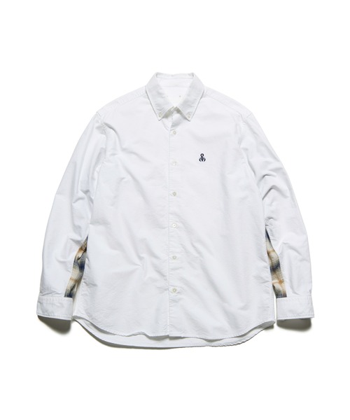 SOPHNET.（ソフネット） シャツ CHECK PANELED B.D SHIRT メンズ