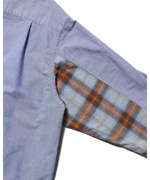 SOPHNET.（ソフネット） シャツ CHECK PANELED B.D SHIRT メンズ