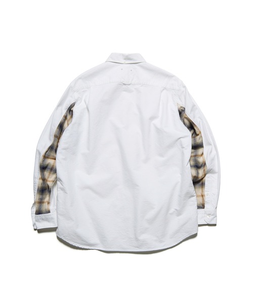 SOPHNET.（ソフネット） シャツ CHECK PANELED B.D SHIRT メンズ
