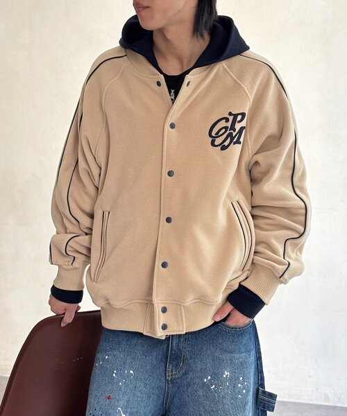 CPCM（シーピーシーエム） ブルゾン アウター バックフラワーフリース