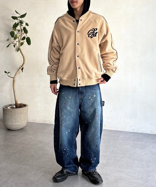 CPCM（シーピーシーエム） ブルゾン アウター バックフラワーフリース