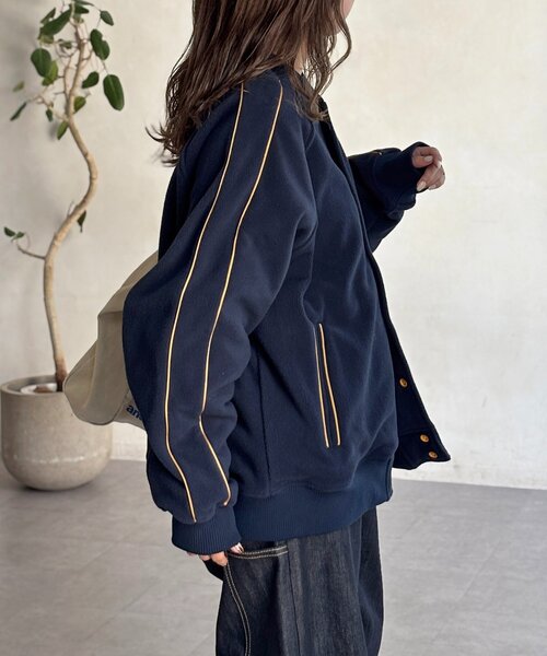 CPCM（シーピーシーエム） ブルゾン アウター バックフラワーフリース