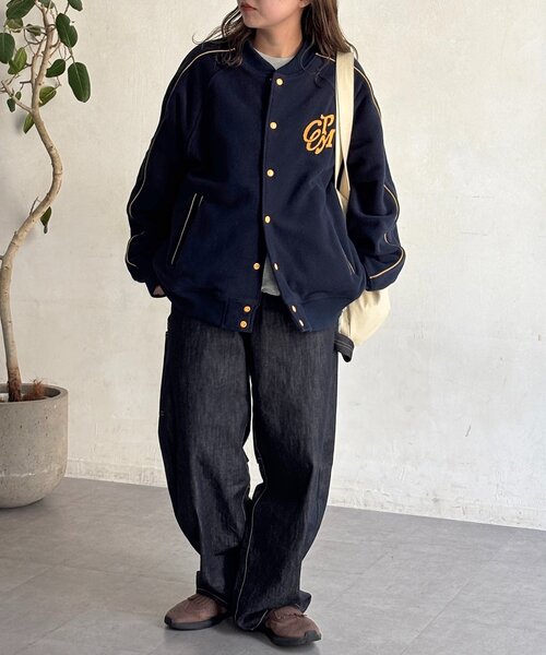 CPCM（シーピーシーエム） ブルゾン アウター バックフラワーフリース