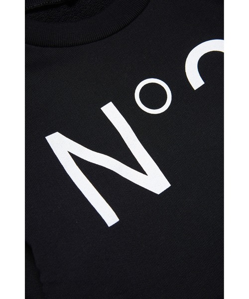 「N°21」 「KIDS」スウェットカットソー 10Y ブラック キッズ_画像9