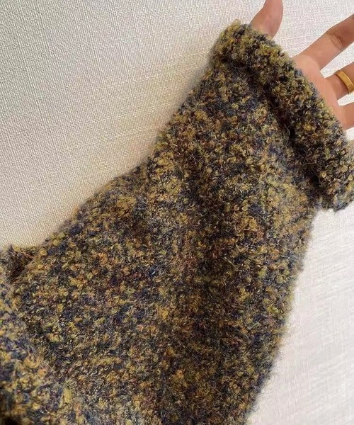 「FreeZone」 長袖ニット F カーキ メンズ_画像9