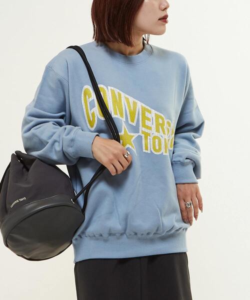 [CONVERSE TOKYO] тренировочный cut and sewn SMALL. серый женский 