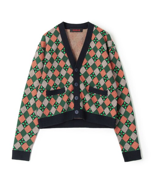 CABaN（キャバン） ニットカーディガン FREE グリーン レディース