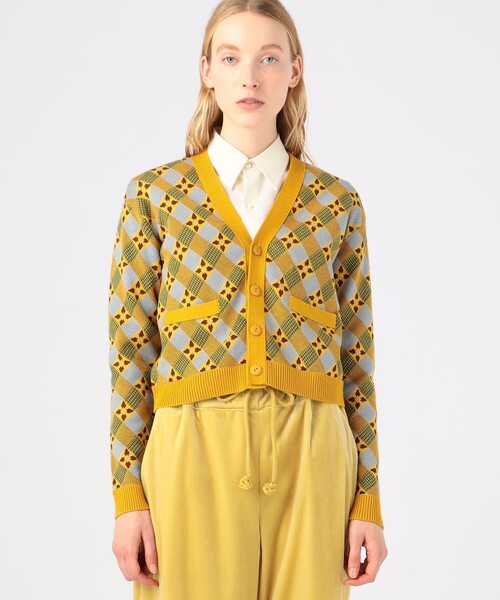 CABaN（キャバン） ニットカーディガン FREE グリーン レディース