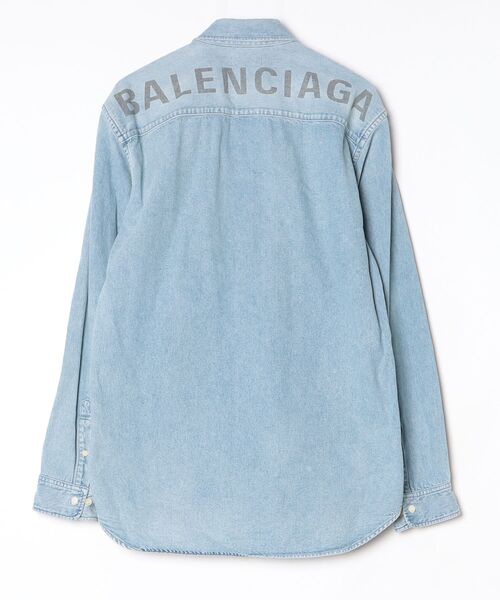 BALENCIAGA（バレンシアガ） 長袖シャツ 37 ブルー メンズ : ZOZOTOWN