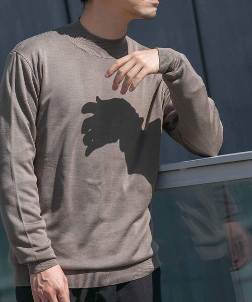 「URBAN RESEARCH ROSSO MEN」 長袖ニット LARGE ネイビー メンズ_画像2