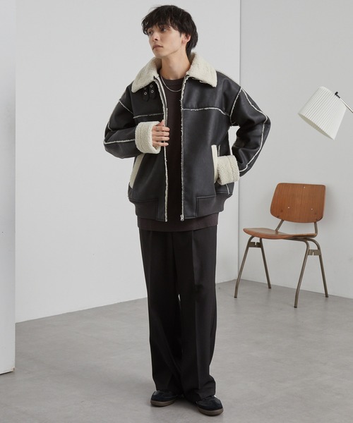 「MONO-MART」 ブルゾン L ブラック メンズ_画像5
