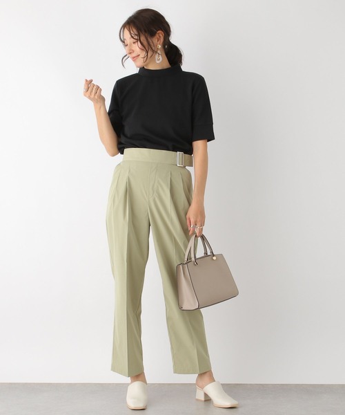 「LEPSIM」 チノパンツ MEDIUM ネイビー レディース_画像4