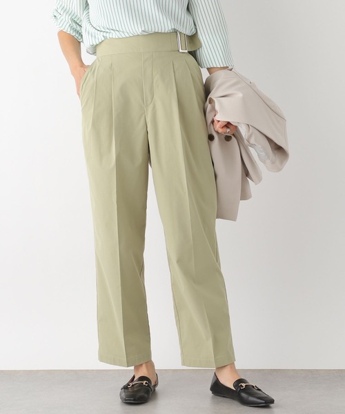「LEPSIM」 チノパンツ MEDIUM ネイビー レディース_画像6