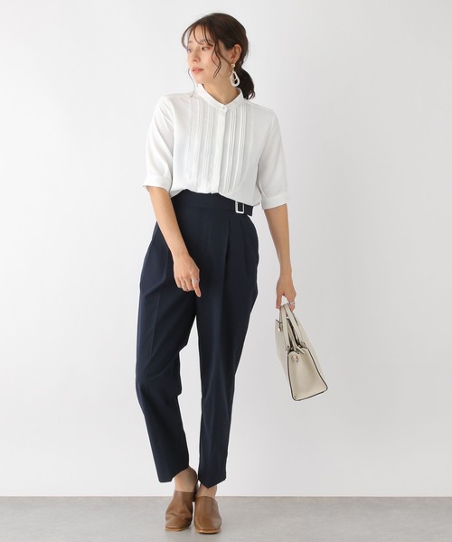 「LEPSIM」 チノパンツ MEDIUM ネイビー レディース_画像7
