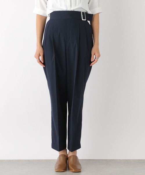 「LEPSIM」 チノパンツ MEDIUM ネイビー レディース_画像9