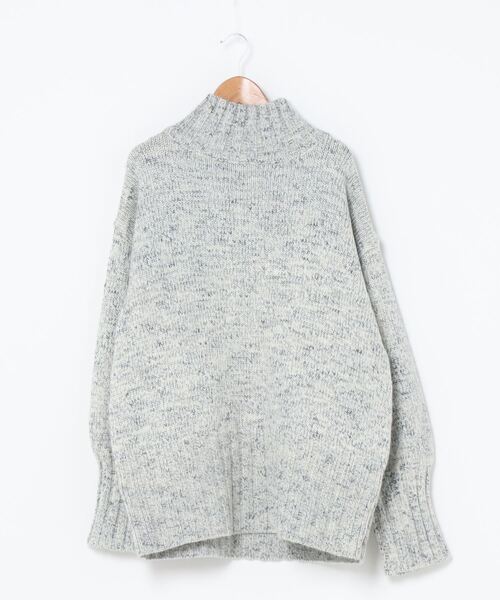 「SHIPS any」 長袖ニット ONE SIZE ライトグレー レディース_画像2
