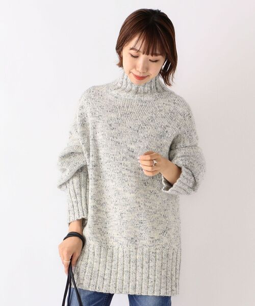 「SHIPS any」 長袖ニット ONE SIZE ライトグレー レディース_画像3