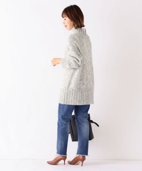 「SHIPS any」 長袖ニット ONE SIZE ライトグレー レディース_画像8