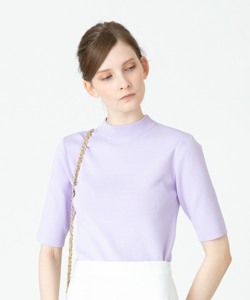 「LOULOU WILLOUGHBY」 半袖ニット 2 ホワイト レディース_画像5