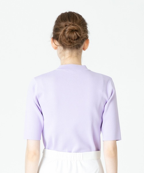 「LOULOU WILLOUGHBY」 半袖ニット 2 ホワイト レディース_画像9