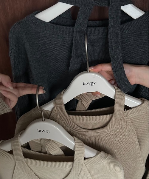 「lawgy」 長袖ニット FREE アイボリー レディース_画像2