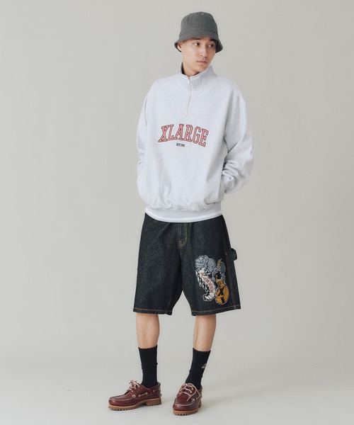 XLARGE（エクストラ ラージ） スウェットカットソー S ブラック メンズ 
