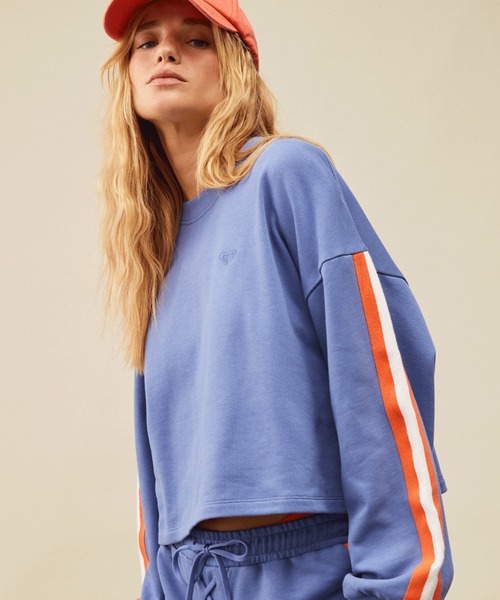 「ROXY」 スウェットカットソー MEDIUM ブルー レディース_画像2