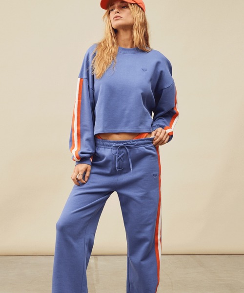 「ROXY」 スウェットカットソー MEDIUM ブルー レディース_画像6
