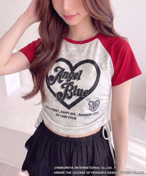 ANGEL BLUE（エンジェルブルー） tシャツ 「ANGEL BLUE」別注 配色