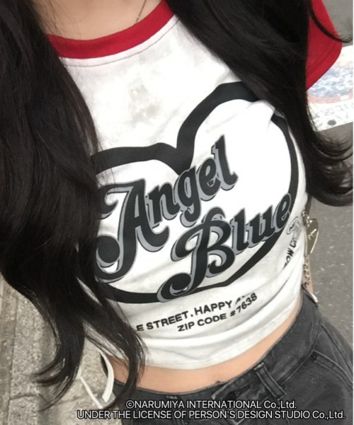 ANGEL BLUE（エンジェルブルー） tシャツ 「ANGEL BLUE」別注 配色