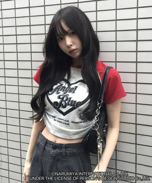 ANGEL BLUE（エンジェルブルー） tシャツ 「ANGEL BLUE」別注 配色