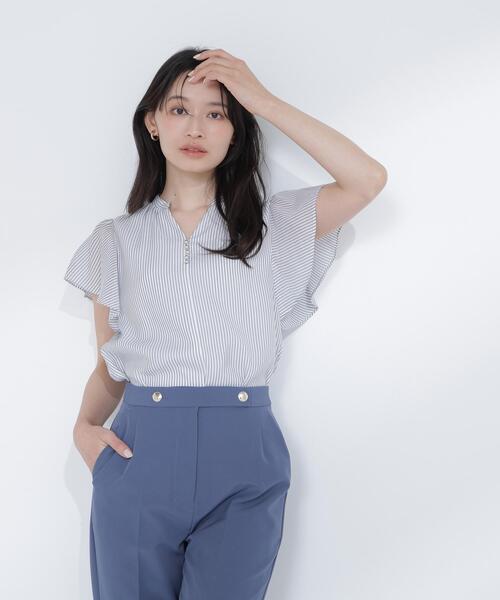 新品未使用‼️ストライプ ブラウス LADY LIKE（レディライク） ブラウス シャツ デザインポケット