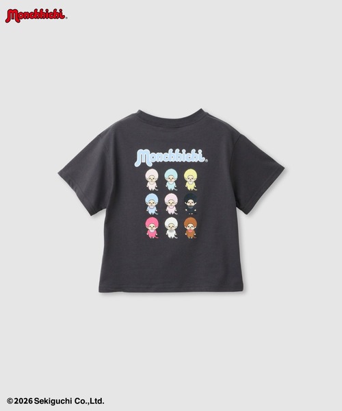 tシャツ 「 Monchhichi / モンチッチ 」 刺繍ワンポイント＆バック